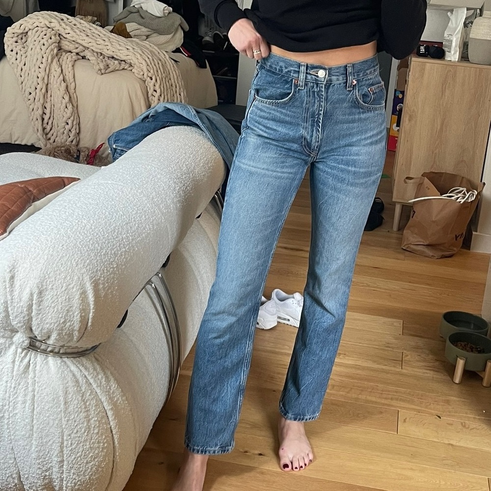 High Waisted Regular Length Jeans